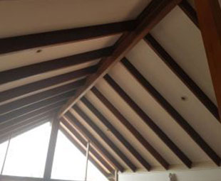 Internal - After: Exposed Beams